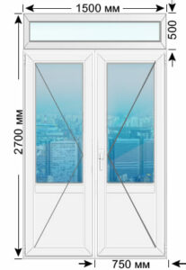 Цена на премиум пвх-окно серии сталинка размером 2700х1500