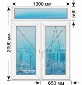Цена на премиум пвх-окно серии сталинка размером 2000х1300