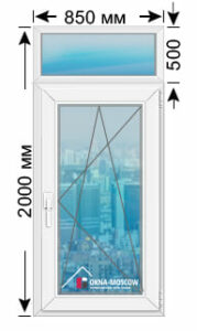 Цена на премиум пвх-окно серии сталинка размером 2000х850