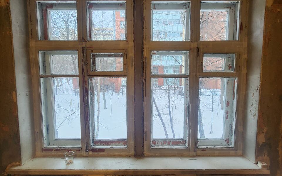Установка окон в Сталинском доме