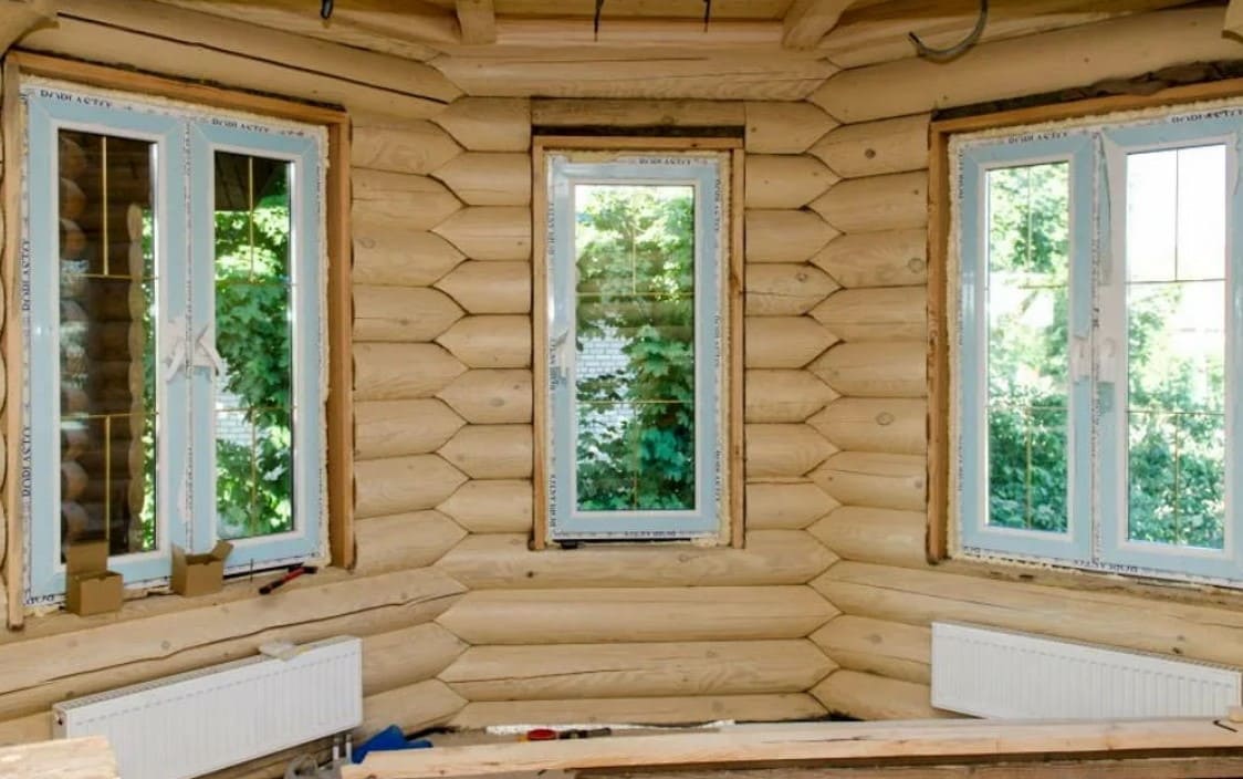 Пример работ по установке окон