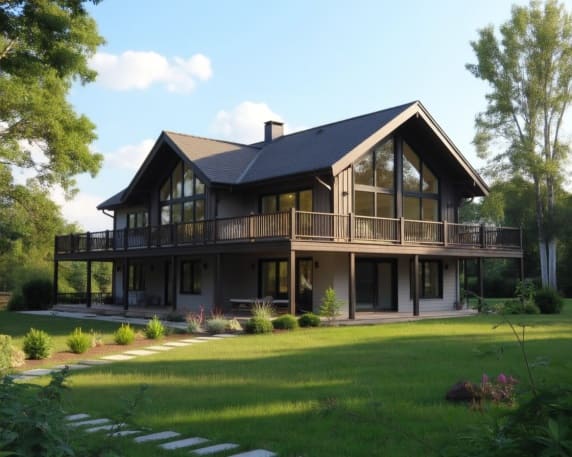 Панорамные окна в доме