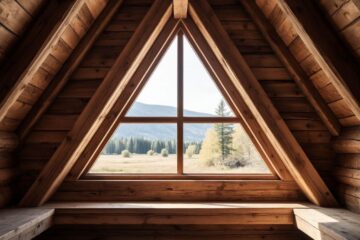 Треугольные окна для бани