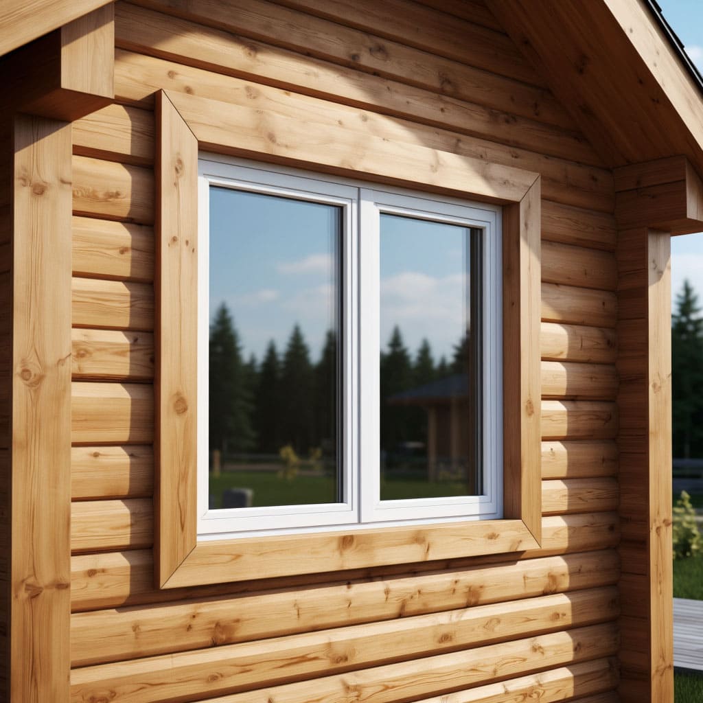 Теплое остекление домов из клееного бруса