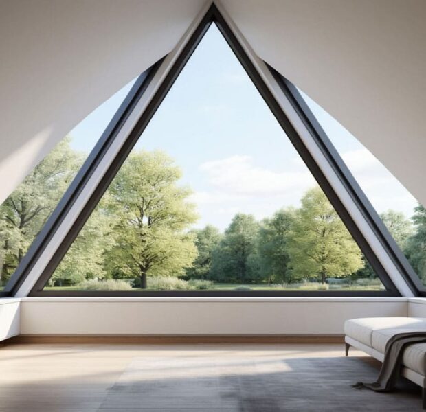 Остеклении эркеров треугольной формы