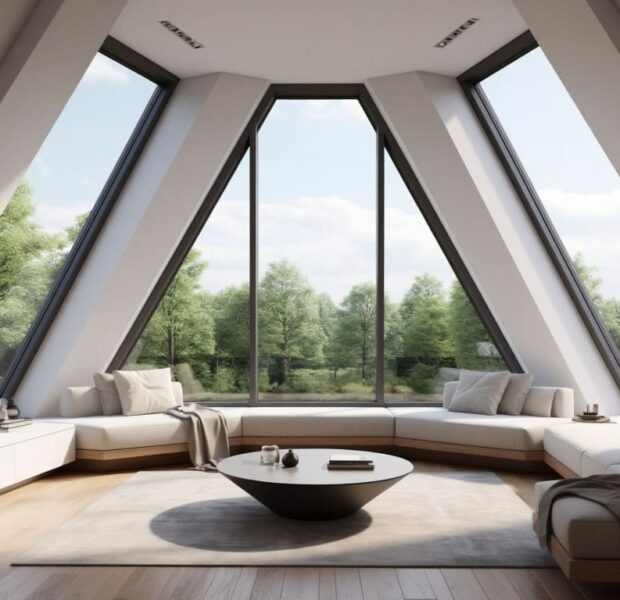 Трапециевидные эркерные окна