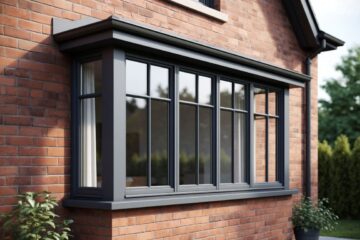 Окна с фрамугами из алюминиевого профиля