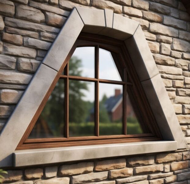 Окно в форме трапеции