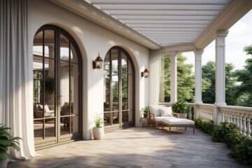 Необычные окна на веранде