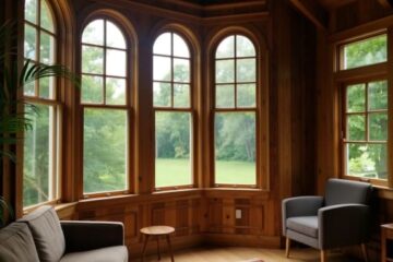 Деревянные окна для частного дома