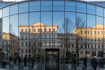 Ресторан фасадное структурное остекление