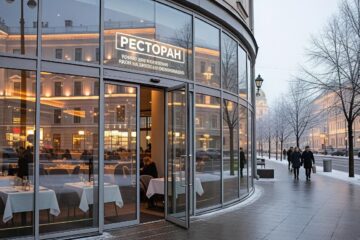 Входные группы для фасадного остекления