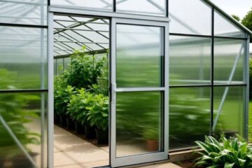 Раздвижные двери в теплице